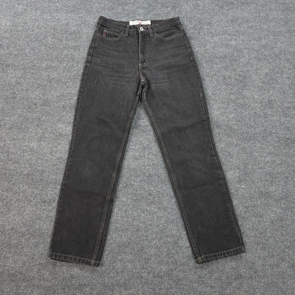 Vintage Guess Jeans Womens 30 Black Classic Fit Narrow Leg 050 Grunge Skater USA - Picture 1 of 14
